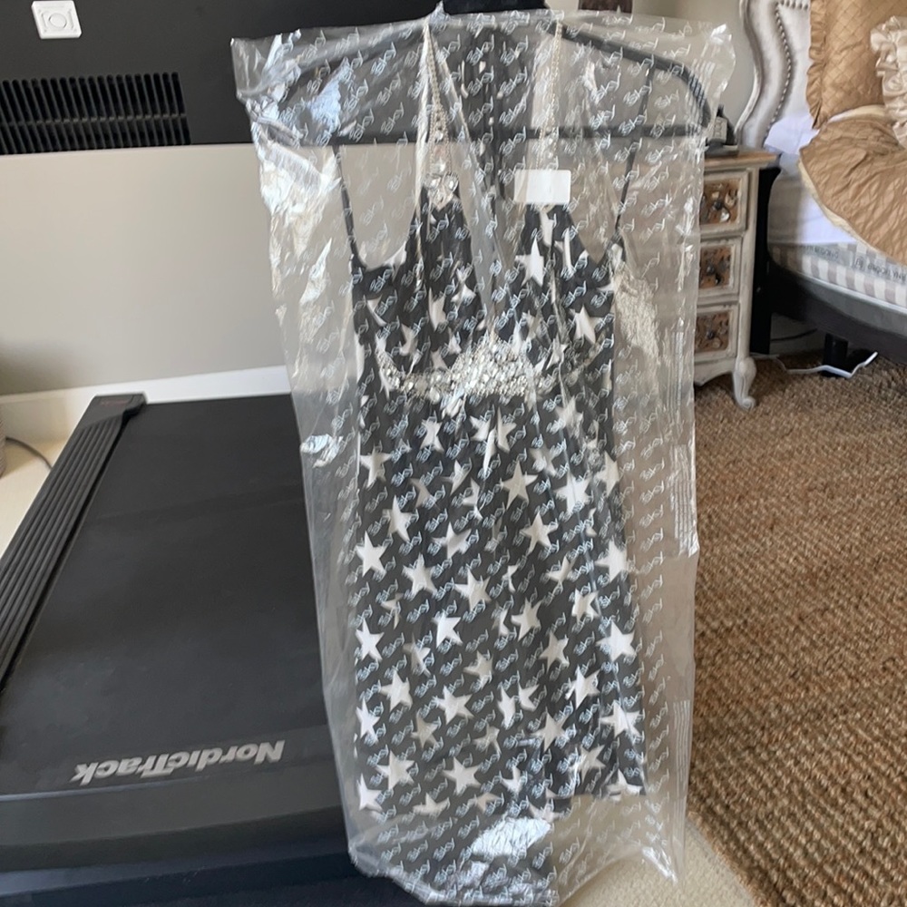 Sky stars and crystals dress size large